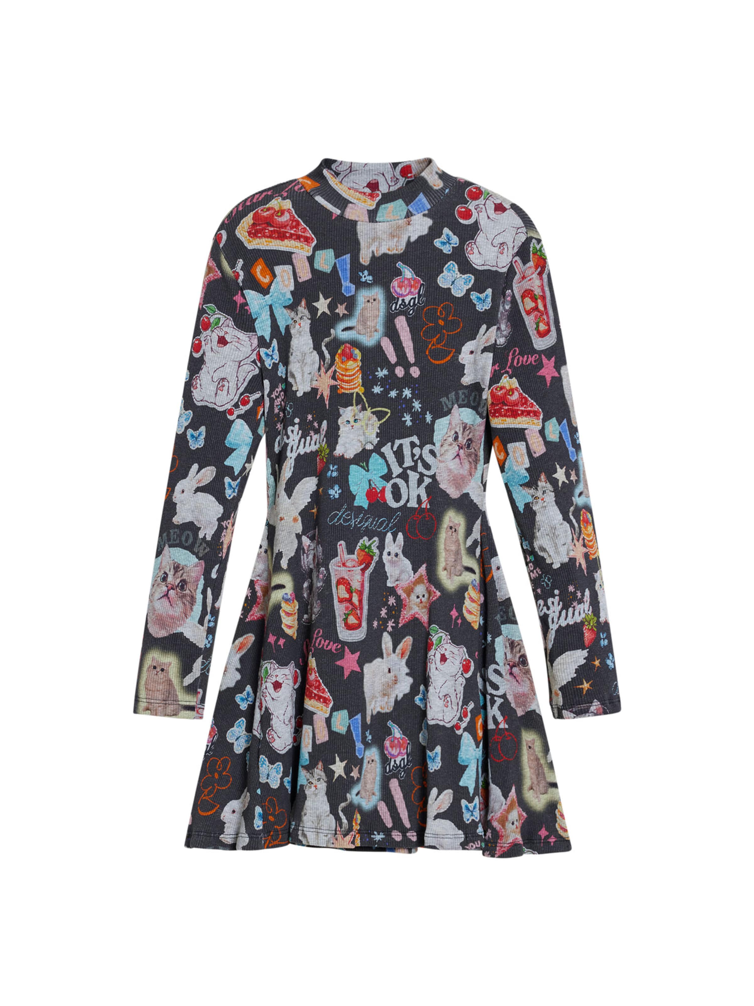 Desigual Φόρεμα σε μαύρο: μπροστά