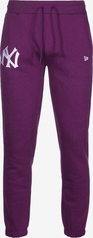 NEW ERA Tapered Pants 'New York Yankees' in Purple: front
