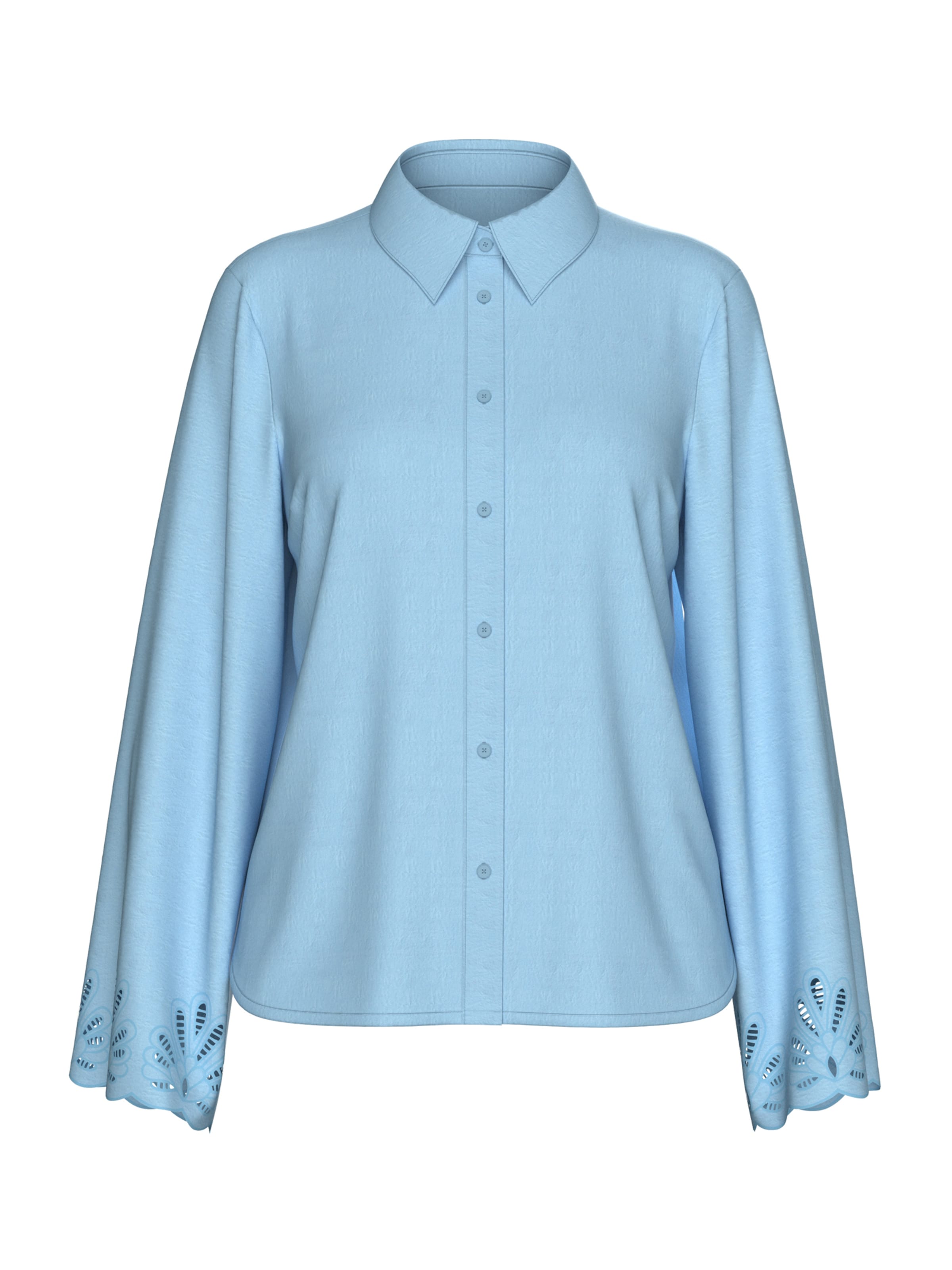 SELECTED Bluza 'Dahlia' | modra barva: sprednja stran