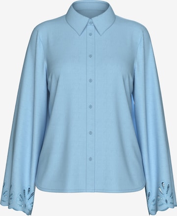 Chemisier 'Dahlia' SELECTED en bleu : devant