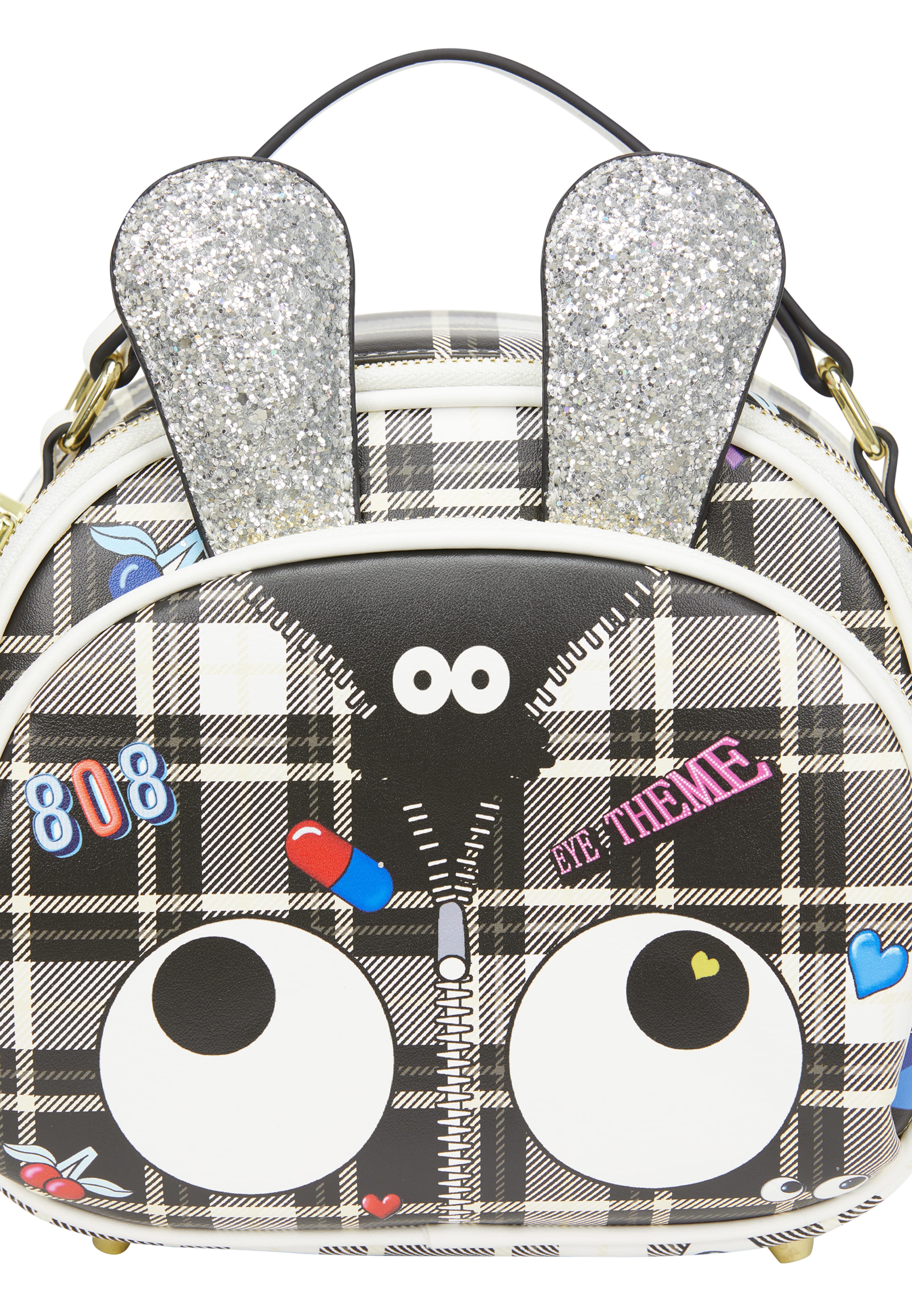 MYMO Handtasche 'Pop Eyetheme' in Schwarz