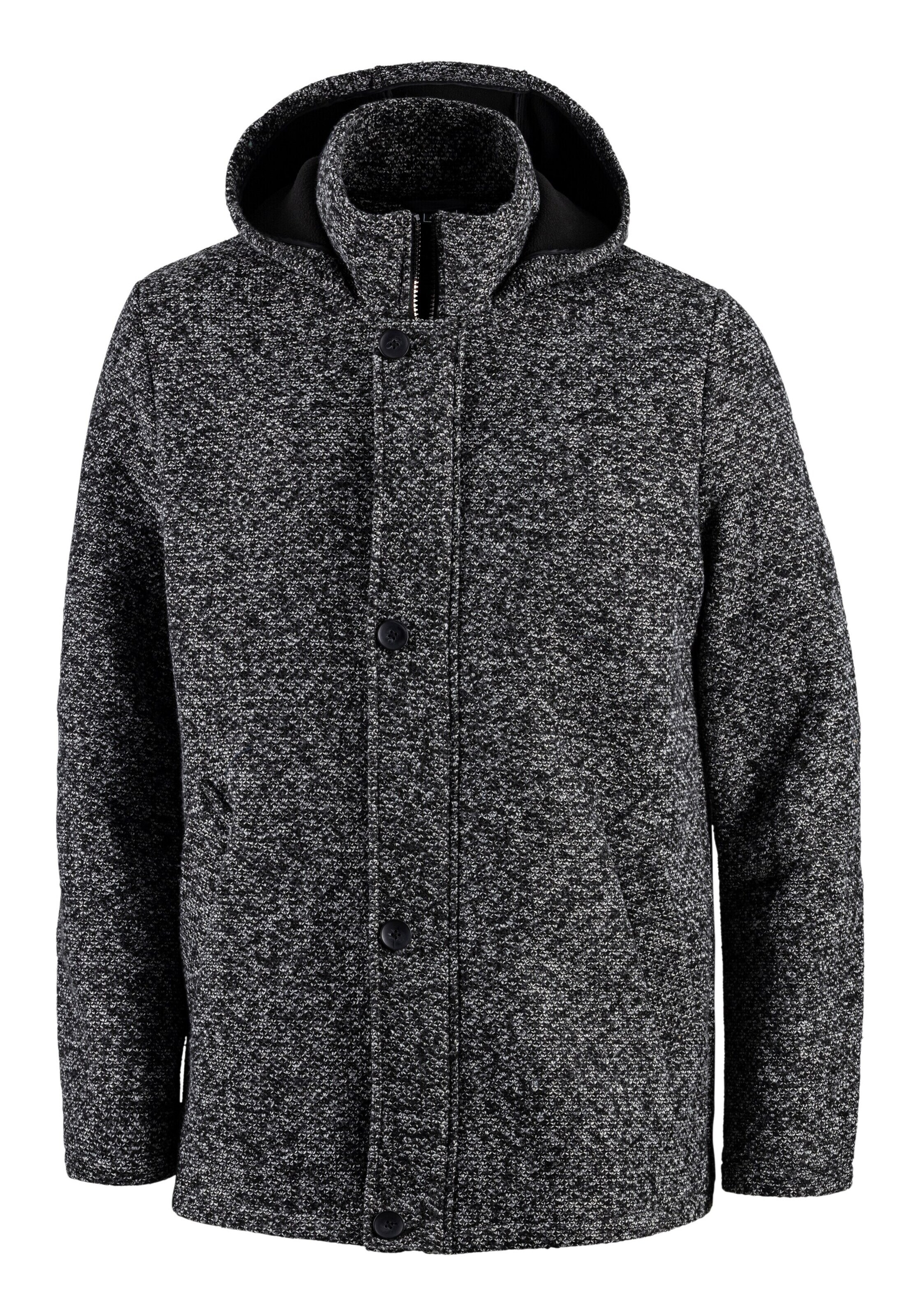 JOHN DEVIN Strickjacke in Schwarz: Vorderseite