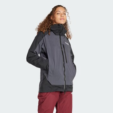 ADIDAS TERREX Външно яке 'Xperior 2L Insulated Rain.Rdy' в черно: отпред