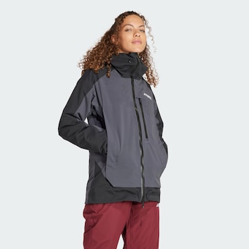 ADIDAS TERREX Μπουφάν πεζοπορίας 'Xperior 2L Insulated Rain.Rdy' σε μαύρο: μπροστά