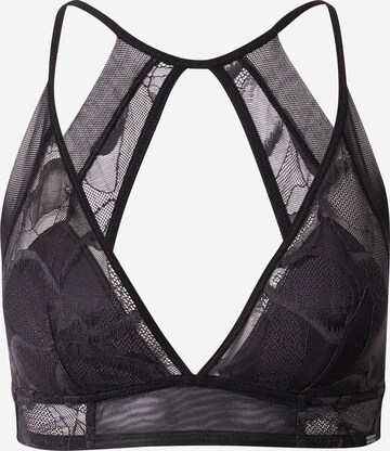 Calvin Klein Underwear Triangle Bra in Black: front