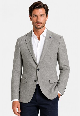 HECHTER PARIS Regular fit Business blazer in Grey: front