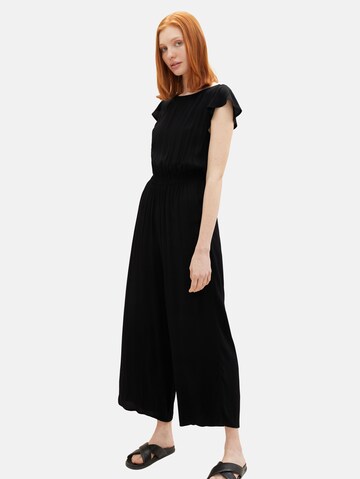 TOM TAILOR DENIM Jumpsuit i svart: framsida