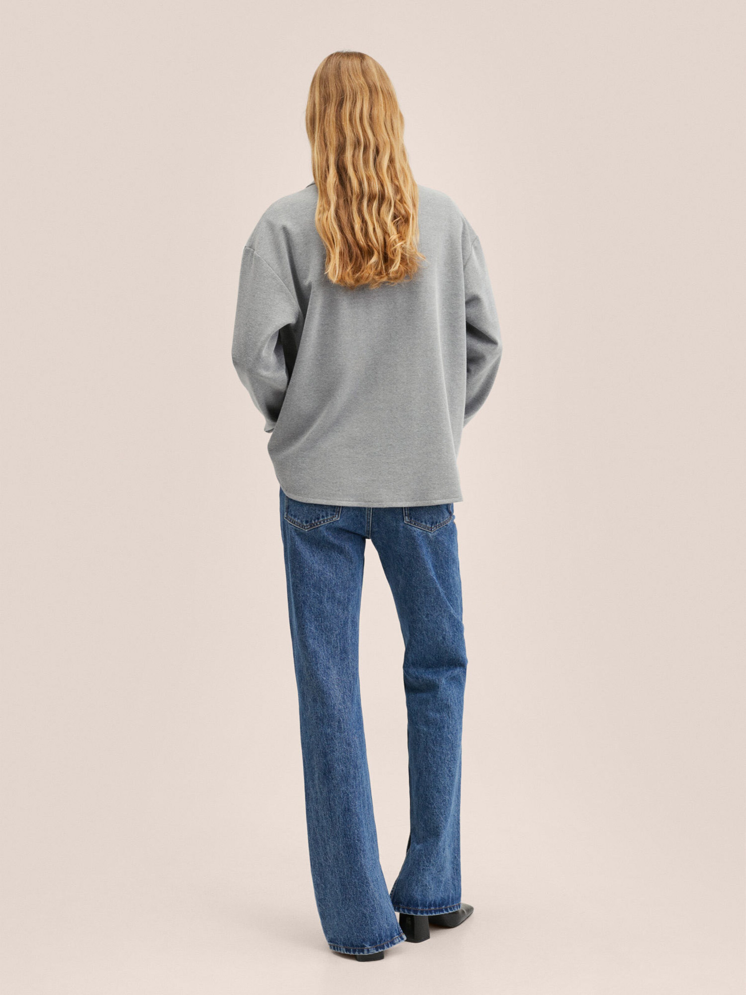 Frauen Sweat MANGO Sweatshirt in Grau - NX52408 Frauen Sweat MANGO Sweatshirt in Grau - NX52408