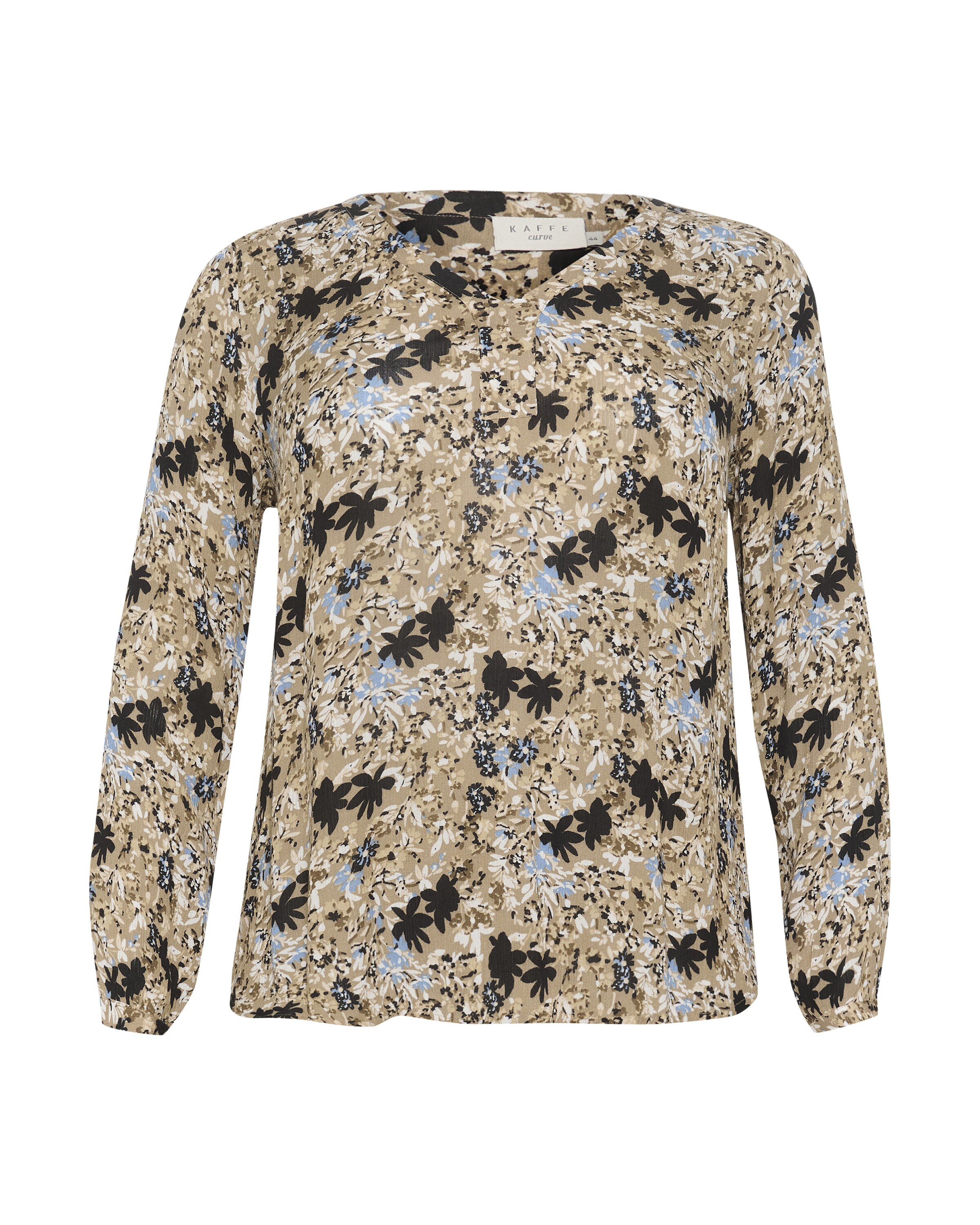 Chemisier 'Ami' KAFFE CURVE en beige : devant