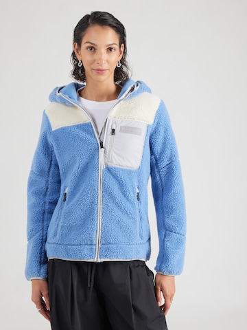 Veste en polaire 'YUPIK' NAPAPIJRI en bleu : devant