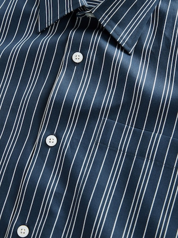 Next Regular fit Button Up Shirt in Blue