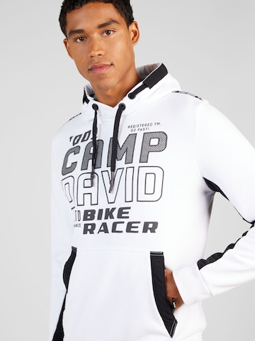 Sweat-shirt CAMP DAVID en blanc