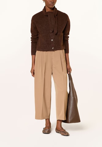darling harbour Knit Cardigan in Brown: front
