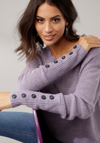 LAURA SCOTT Sweater in Purple