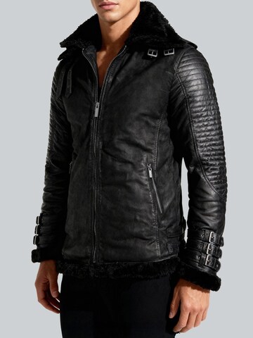 Crone Winter Jacket 'FROST SHEARLING' in Black