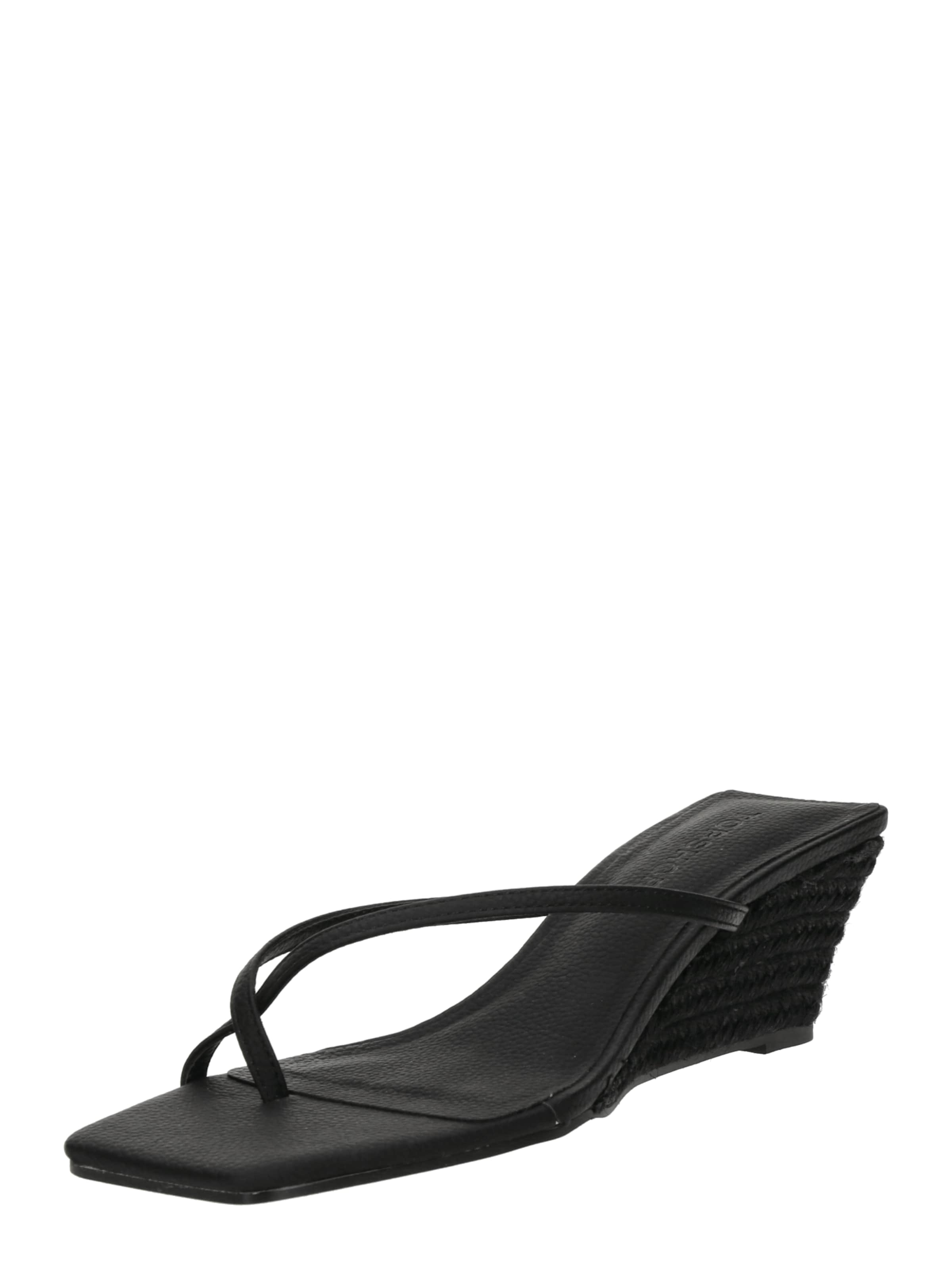 TOPSHOP Žabky 'Hannah' – černá: přední strana