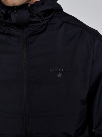 SikSilk Übergangsjacke in Schwarz