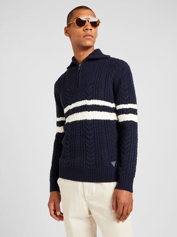 GUESS Sweater 'ELRIC' in Blue: front