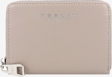 REPLAY Wallet in Beige: front