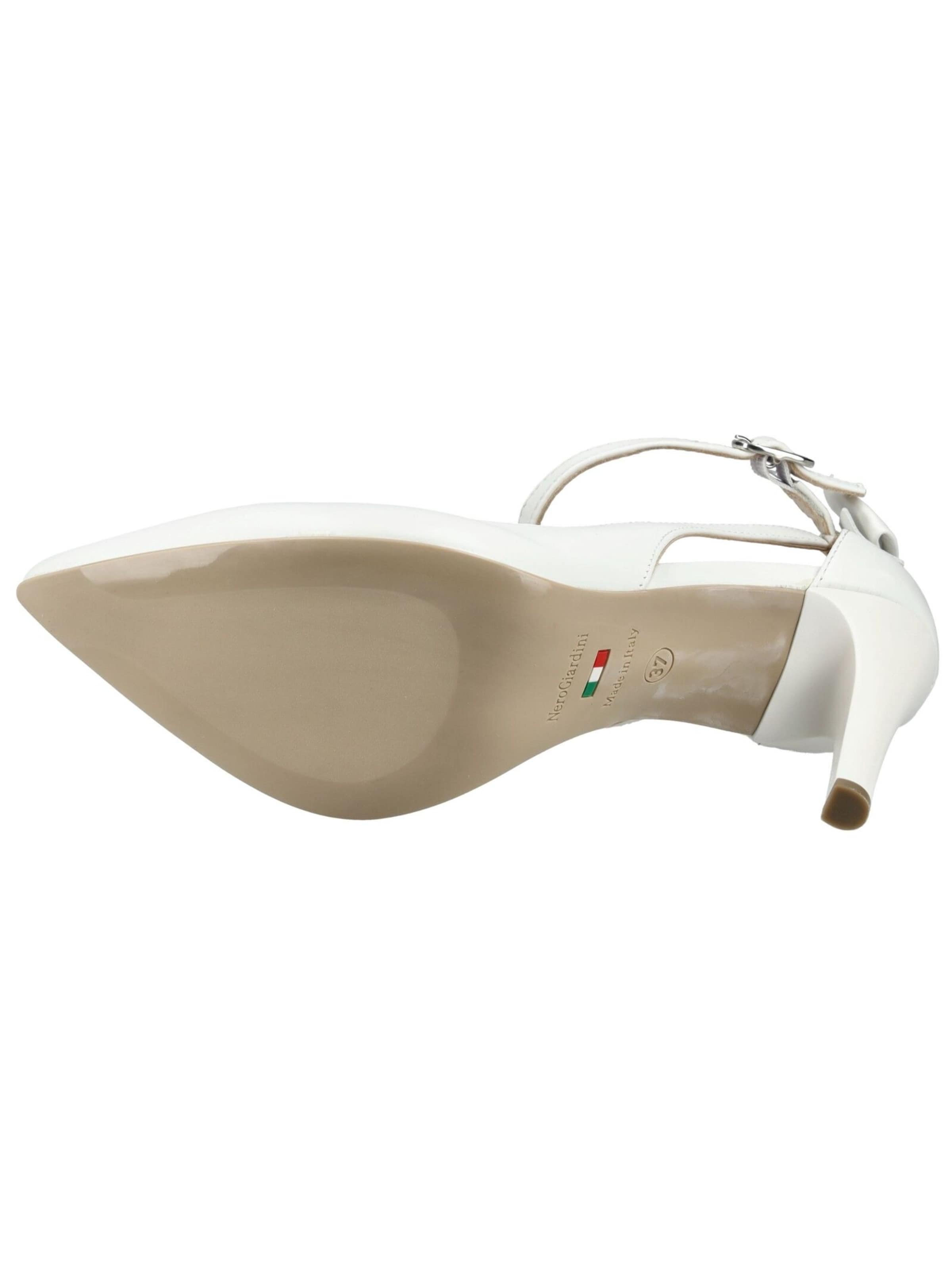 Décolleté sling di Nero Giardini in bianco