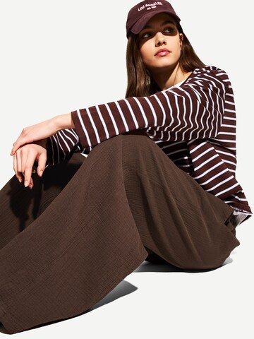 Wide Leg Pantalon Bershka en marron