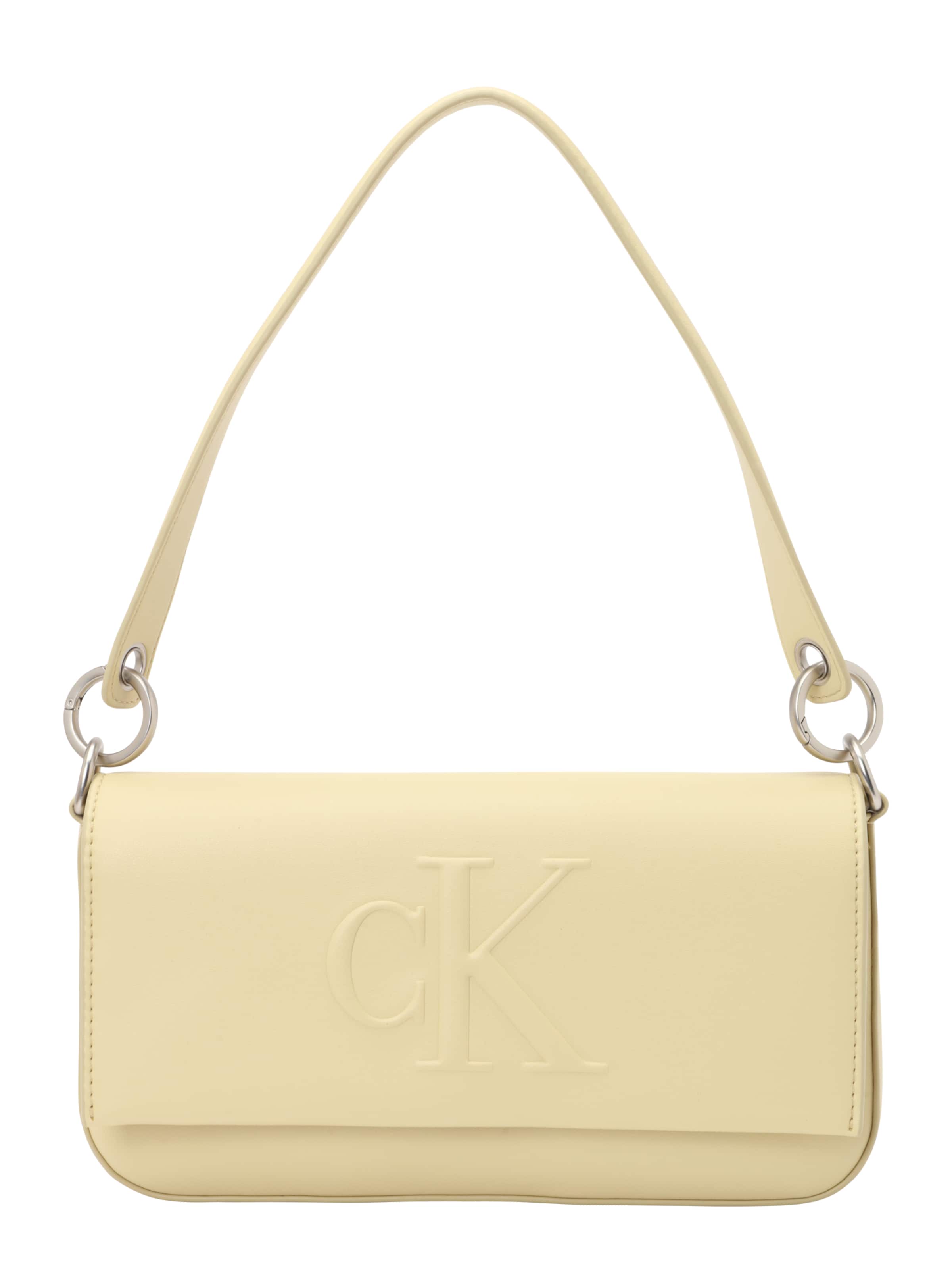 Calvin Klein - Mala de ombro em branco: frente