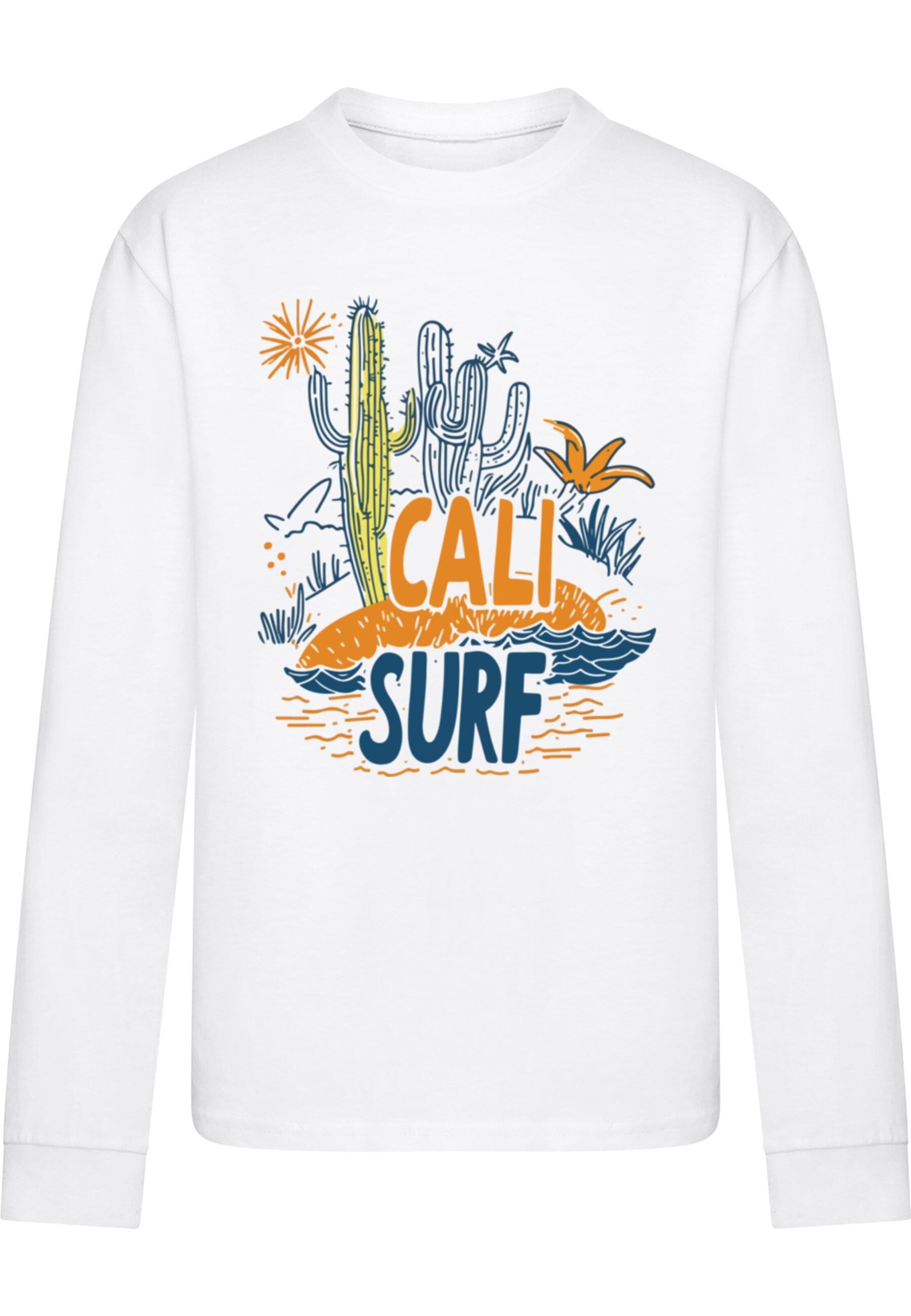 Merchcode Shirt 'Cali Surf' in White: front