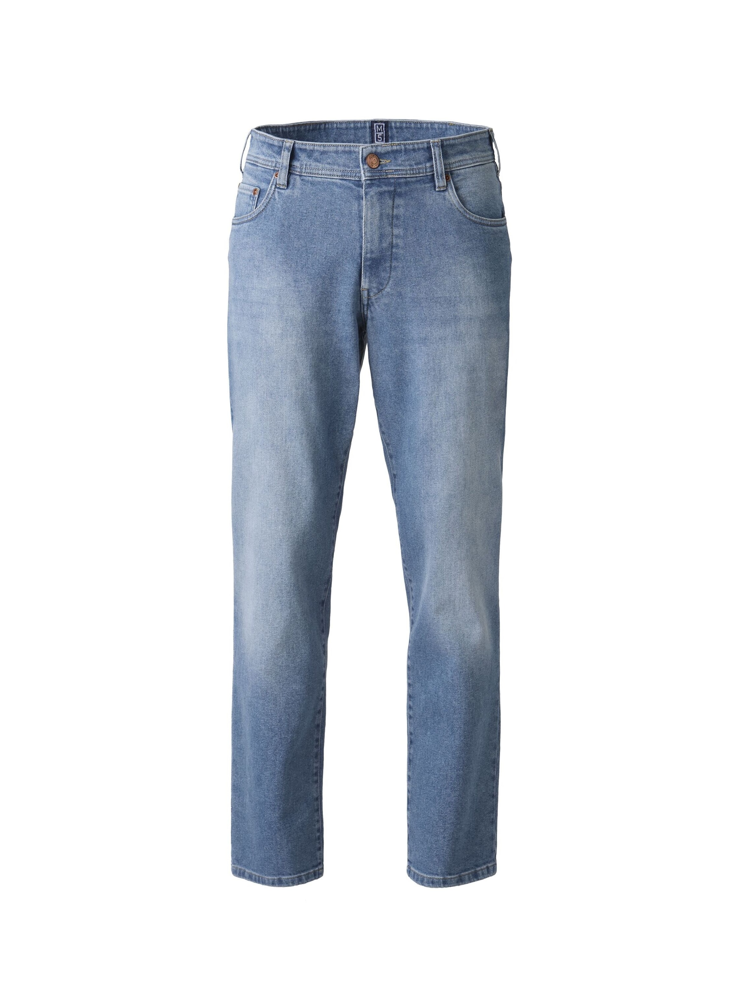 MEYER Regular Jeanshose in Blau: Vorderseite