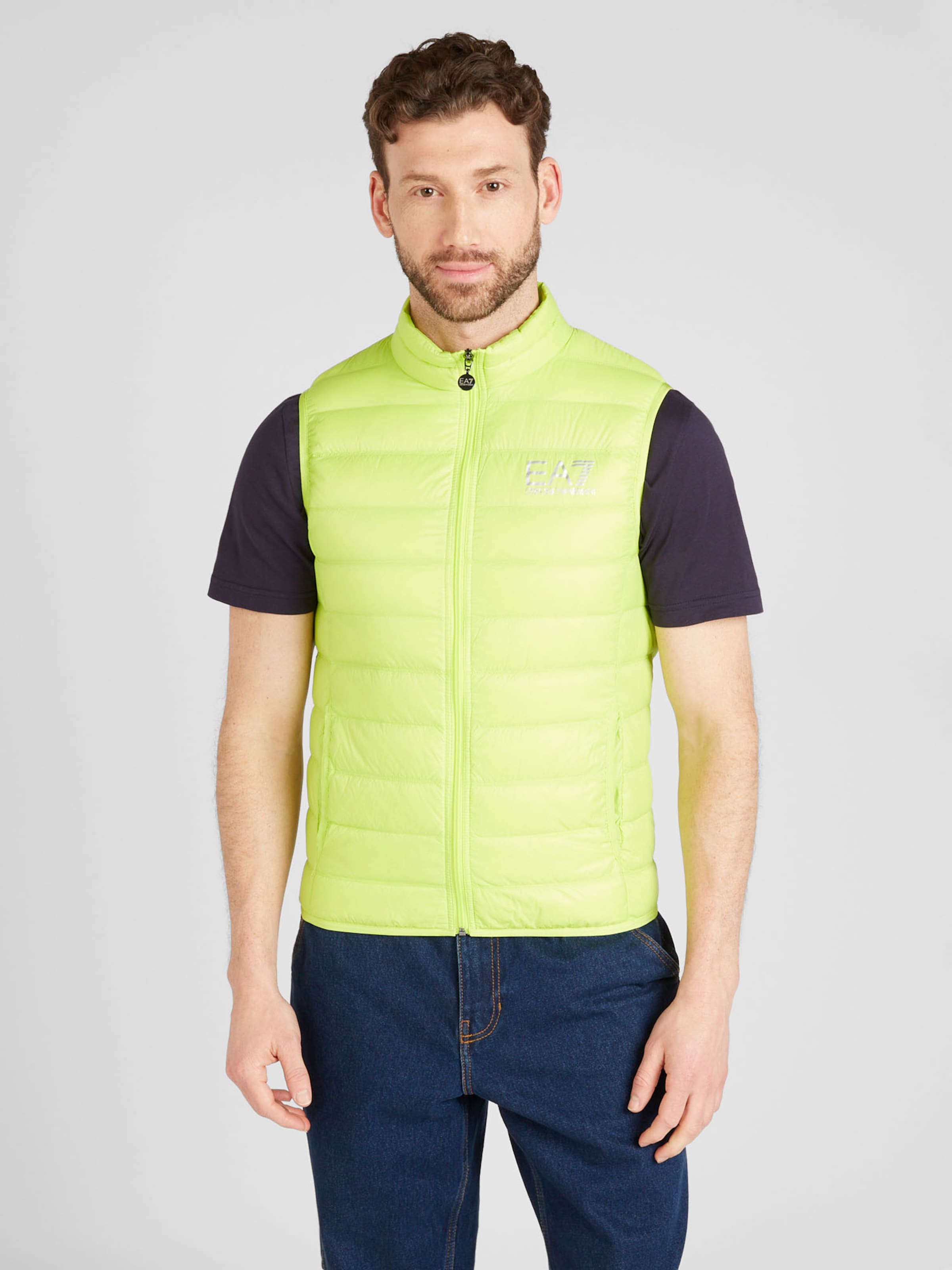 EA7 Emporio Armani Vest in Lime | ABOUT YOU