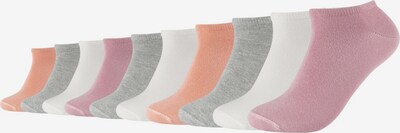 s.Oliver Chaussure basse en gris / orange / rose / blanc, Vue avec produit