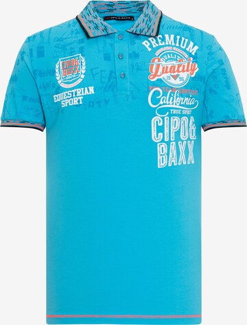 CIPO & BAXX Shirt in Blauw: voorkant