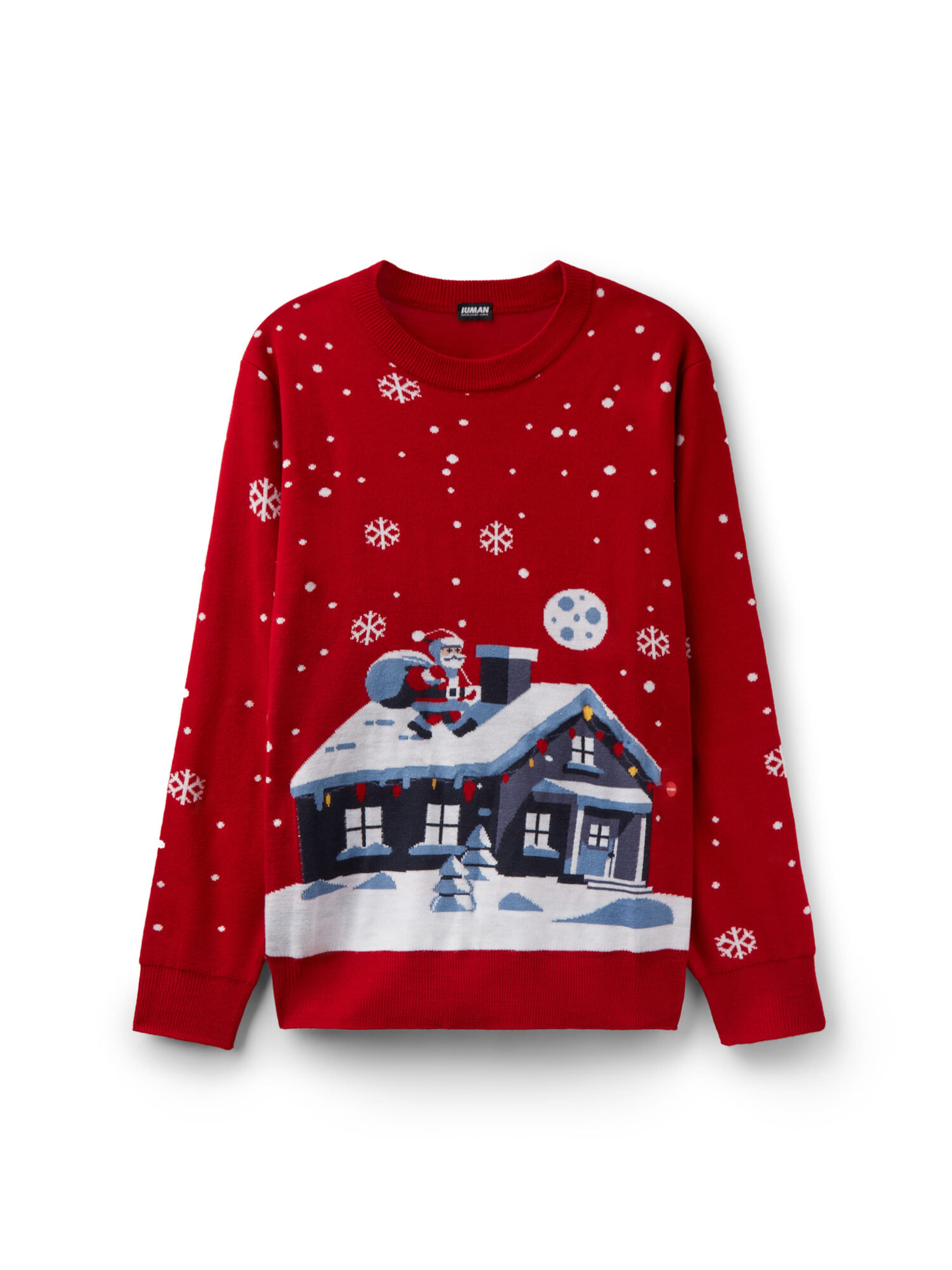 IUMAN Intimissimi Uomo Sweater in Red: front