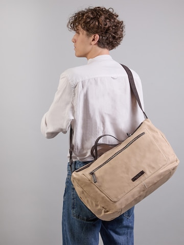 The Bridge Travel bag in Beige: front