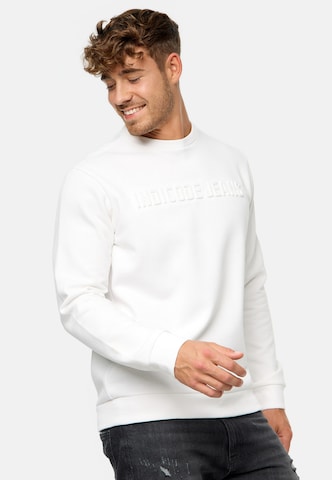 INDICODE JEANS Sweatshirt ' Avant ' in Wit