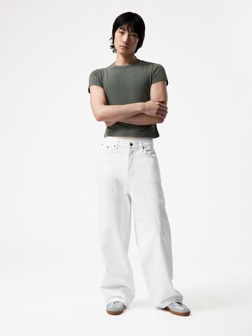 Wide leg Jeans 'Astro' di WEEKDAY in bianco