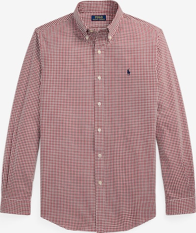 Polo Ralph Lauren Button Up Shirt in S in Wine red / White, Item view