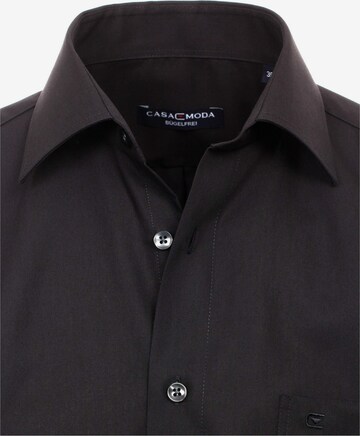 CASAMODA Regular fit Button Up Shirt in Black