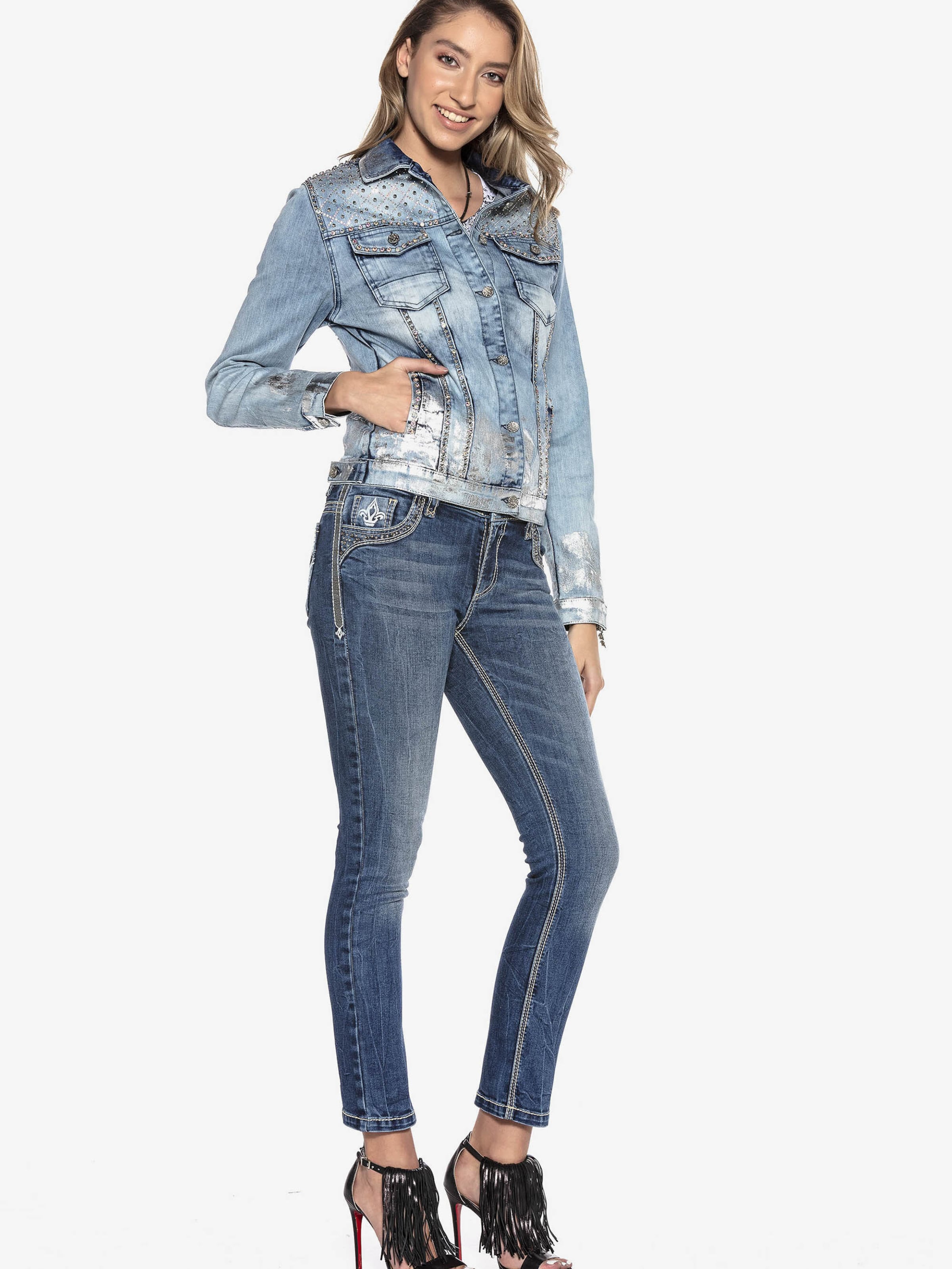 Veste mi-saison 'WJ174' CIPO & BAXX en bleu