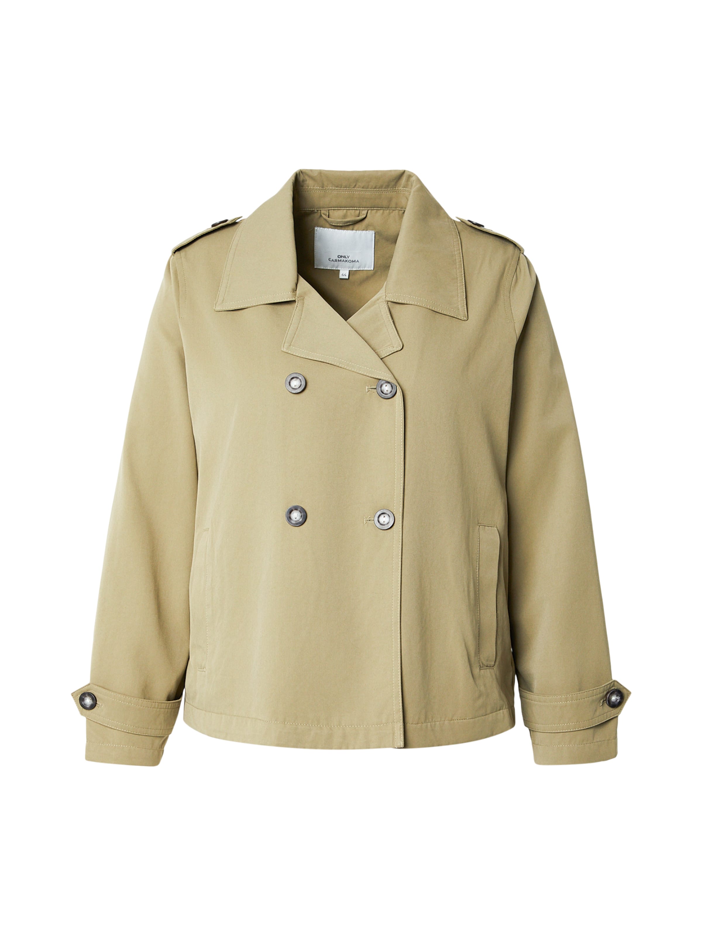 ONLY Carmakoma Płaszcz przejściowy 'CARHANNAH' w kolorze zielony: przód