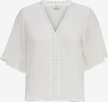 ONLY Blouse 'LINA' in Wit: voorkant