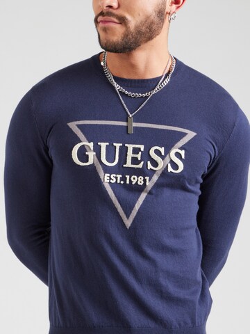 GUESS Pullover 'Fabian' in Blau