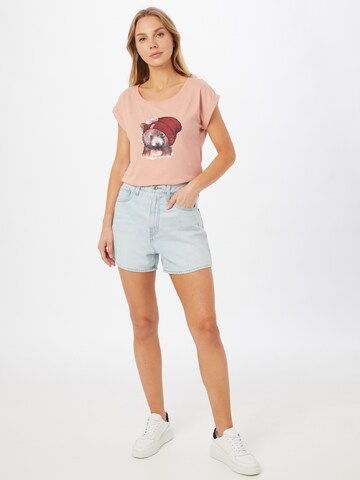 Iriedaily Shirt 'It Beary' in Pink