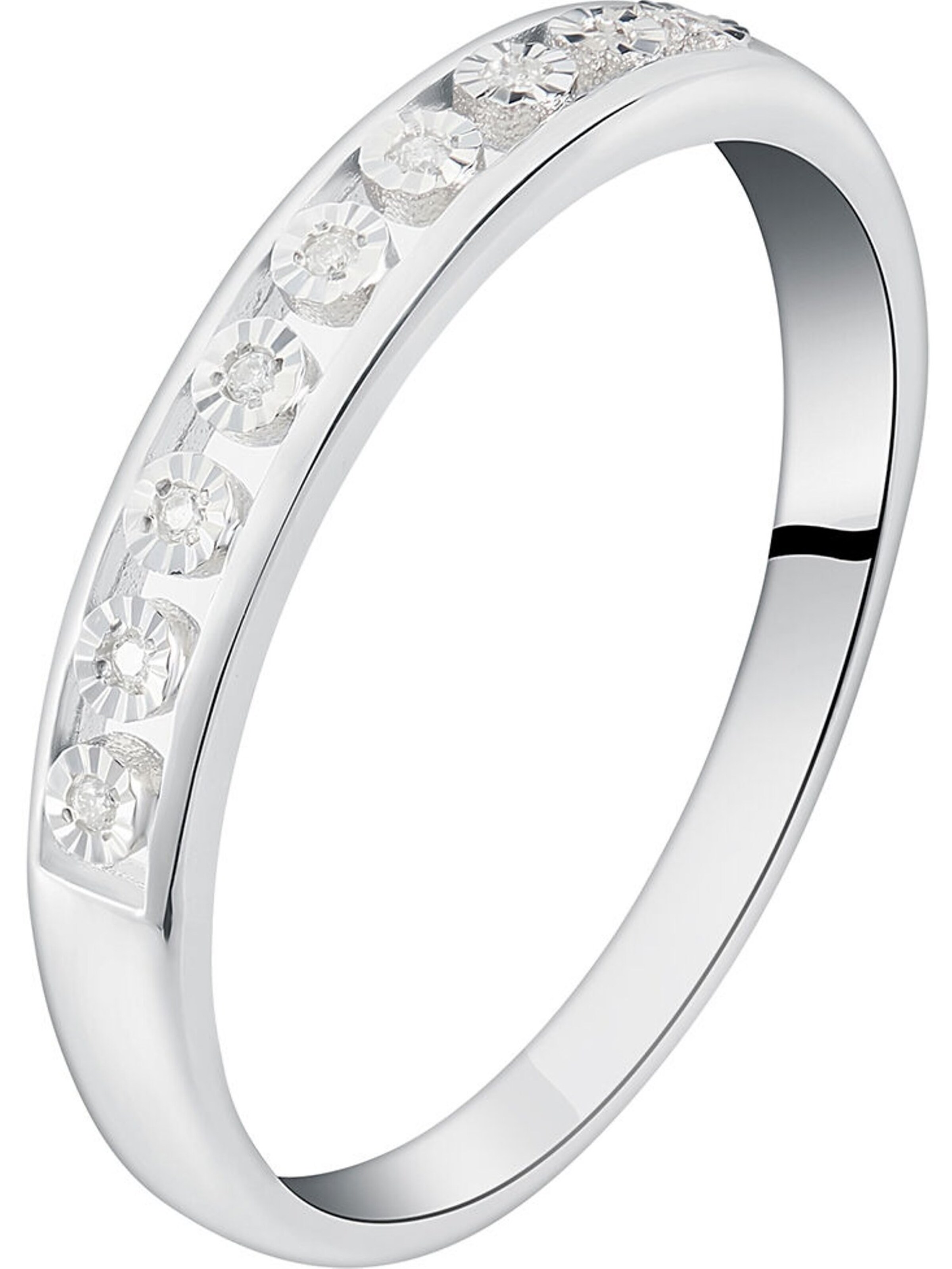 CHRIST Ring in Weiß: Vorderseite