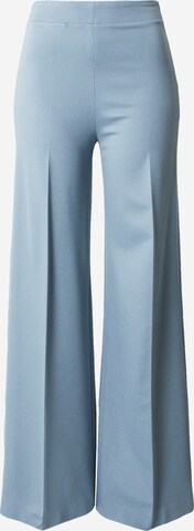 DRYKORN Boot cut Pleated Pants in Blue: front