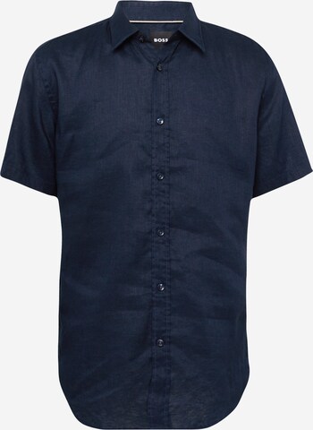 BOSS Klasický střih Košile 'Ross' – modrá: přední strana