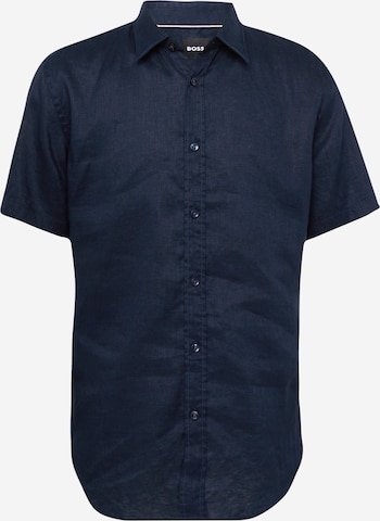 BOSS Black - Ajuste regular Camisa 'Ross' en azul: frente