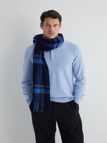 SILK & CASHMERE Gebreid vest in Blauw