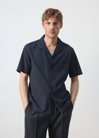 MANGO MAN Regular Fit Hemd 'Muzza' in Blau: Vorderseite