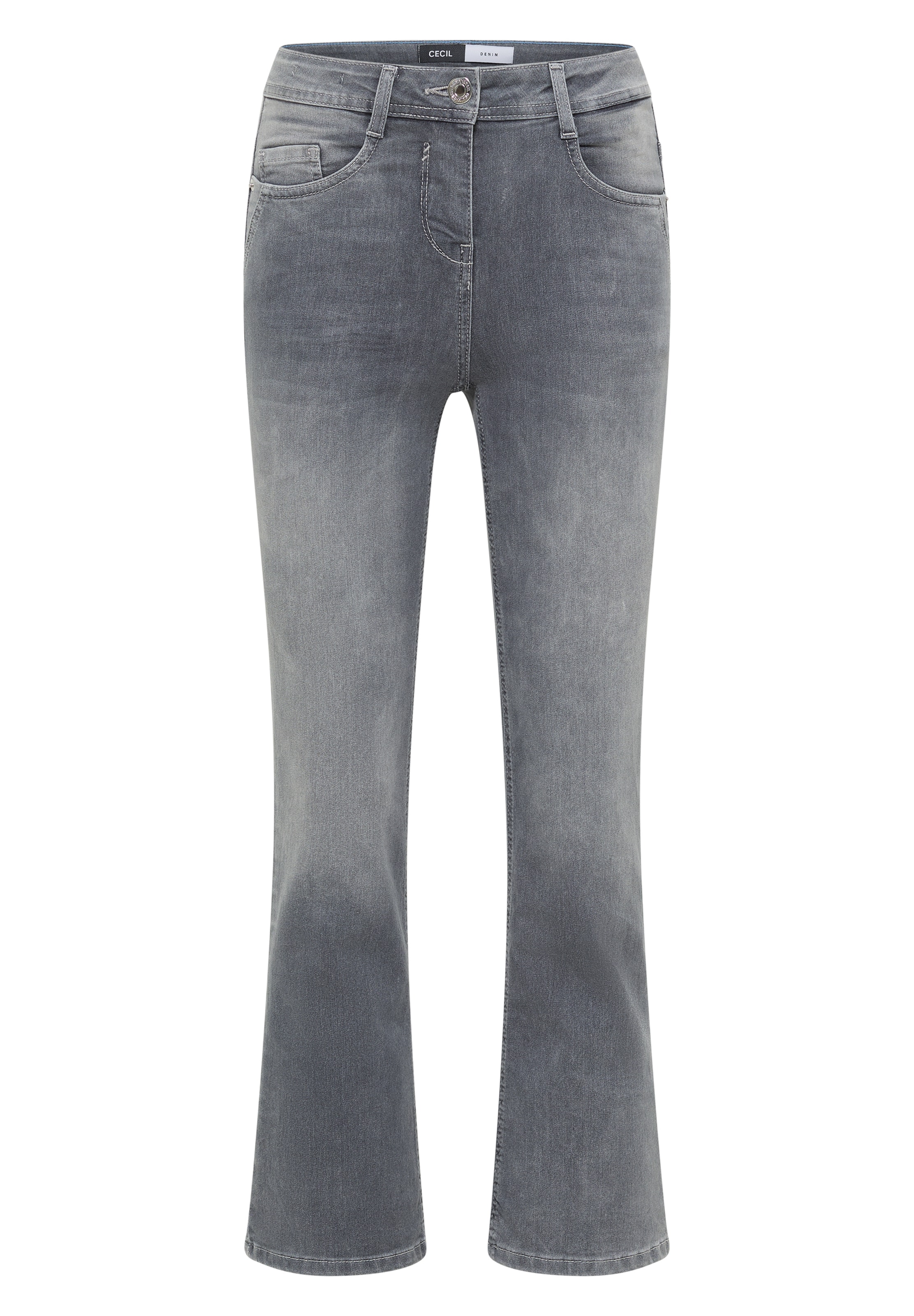 CECIL Bootcut Jeans in Grau: Vorderseite