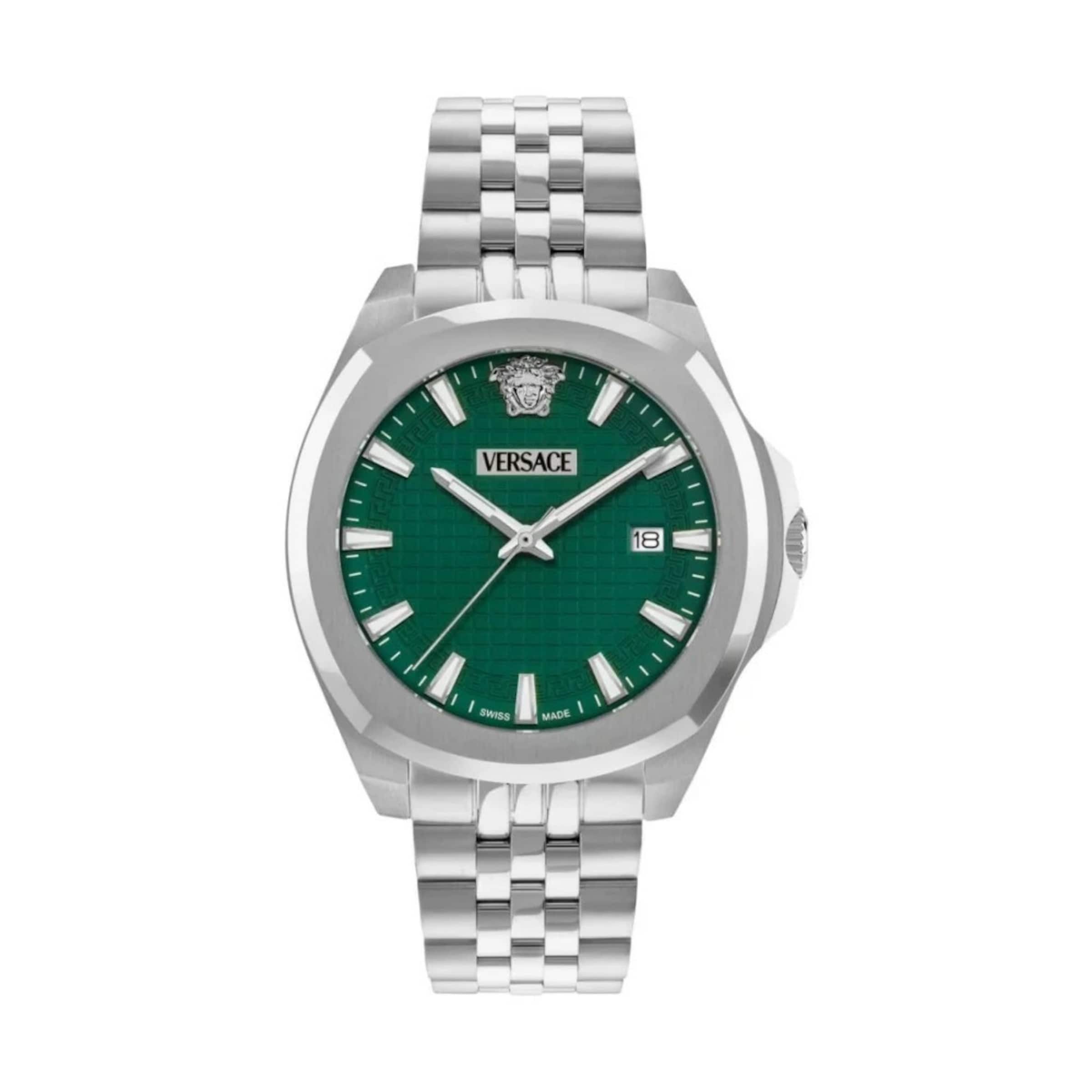 VERSACE Analoguhr in Grün: Vorderseite